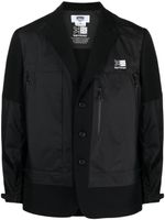 Junya Watanabe MAN blazer à logo imprimé - Noir