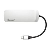 Kingston Nucleum C-HUBC1-SR-EN USB C Hub Type-C Adapter (met USB 3.0 interfaces, Type-C (Power delivery) voor het opladen van andere Type-C apparaten, USB voor gegevensoverdracht), Única