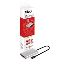 Club 3D Adapter Thunderbolt 3 > 2X DP 1.2 4K @60Hz actief St/Bu Retail