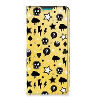 Mobiel BookCase Samsung Galaxy A73 Punk Geel