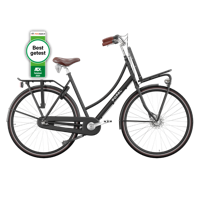 Popal Daily Dutch Prestige 28 Inch 59 cm Dames 3V Terugtraprem Matzwart