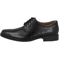 Clarks Tilden Plain heren Derby Derby, zwart leder, 41 EU