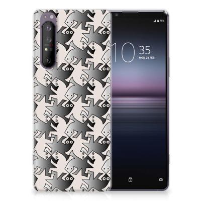 Sony Xperia 1 II TPU Hoesje Salamander Grey