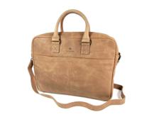 MALMÖ 1 vaks 17 inch laptop schoudertas bruin