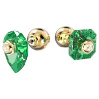 Swarovski 5615529 Oorbellen Abunda goudkleurig-groen 10 x 14 mm