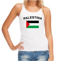 Witte dames tanktop Palestina - thumbnail