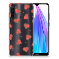 Xiaomi Redmi Note 8T TPU bumper Hearts - thumbnail