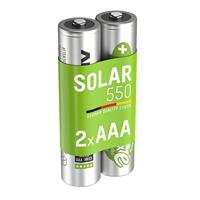 ANSMANN MaxE Solar Micro AAA Tipo 550mAh Batteria Ricaricabile ad Alta Capacità 2x Micro AAA HR03