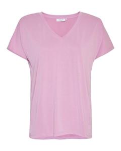 Msch Copenhagen Mschfenya Modal V Neck Tee 18167 T-shirt Korte Mouw Violet Tulle