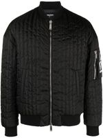 DSQUARED2 veste bomber à patch logo - Noir - thumbnail