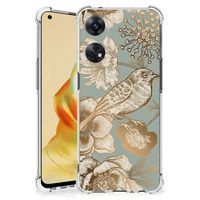 Case voor OPPO Reno8 T 4G Vintage Bird Flowers