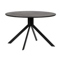 Woood Bruno eettafel rond zwart ø120 - thumbnail