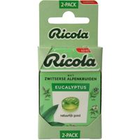 Ricola Eucalyptus suikervrij 2 st (50 gr)