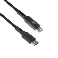 ACT AC3095 USB 2.0 Laad- en Datakabel | C-male / Lightning Male | MFI Gecertificeerd | 1 meter - thumbnail