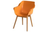 Hartman Sophie Studio dining armstoel - Indian Orange - Teak poot - thumbnail