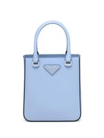 Prada petit sac cabas à fini brossé - Bleu