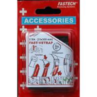 FASTECH® 688-330KC Klittenband Met riem Haak- en lusdeel (l x b) 300 mm x 25 mm Zwart, Rood 2 stuk(s) - thumbnail