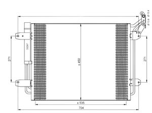 Condensor, airconditioning 35848