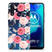 Motorola Moto G8 Power Lite TPU Case Butterfly Roses - thumbnail