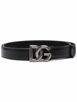 Dolce & Gabbana ceinture à boucle logo - Noir