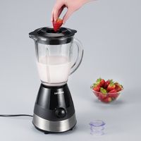 Severin SM 3718 blender 1,5 l Blender voor op aanrecht 550 W Zwart, Geborsteld staal - thumbnail