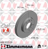 Remschijf COAT Z ZIMMERMANN, Remschijftype: Binnen geventileerd, u.a. für VW, Bentley - thumbnail