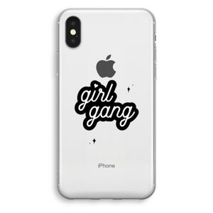 Girl Gang: iPhone X Transparant Hoesje