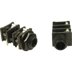 Cliff FCR50051 FCR50051 Jackplug 6,35 mm Bus, inbouw horizontaal Aantal polen: 3 Stereo Zwart 1 stuk(s)