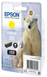 Epson Polar bear Singlepack Yellow 26 Claria Premium Ink