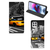 Motorola Moto G100 Book Cover New York Taxi