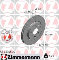 Remschijf COAT Z ZIMMERMANN, Remschijftype: Binnen geventileerd, u.a. für Suzuki