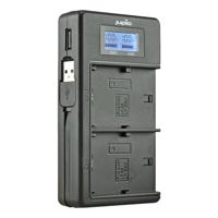 Jupio USB Duo Charger LCD voor Canon LP-E6(N)