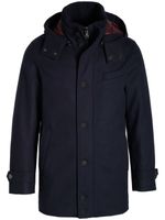 Norwegian Wool parka City Active à capuche - Bleu