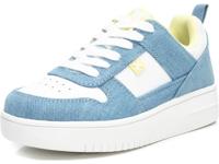 XTI - Meisjessneakers met vetersluiting, kleur: blauw, maat: 32, Jeans, 37 EU
