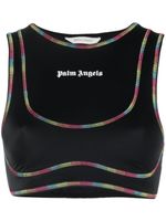 Palm Angels brassière de sport Rainbow Miami - Noir