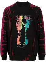 Stain Shade x Hiroshi Fujiwara sweat à imprimé graphique - Noir - thumbnail