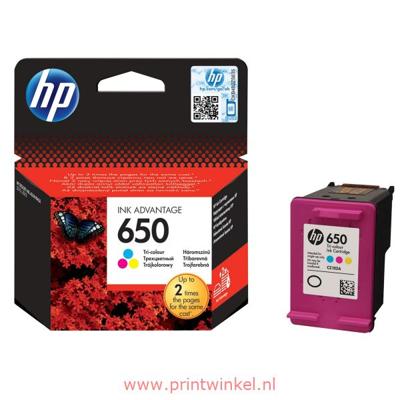 HP 650 Origineel Cyaan, Magenta, Geel 1 stuk(s)
