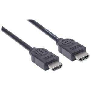 Manhattan 323239-CG HDMI-kabel HDMI Aansluitkabel HDMI-A-stekker, HDMI-A-stekker 5.00 m Zwart 4K UHD, Audio Return Channel (ARC)