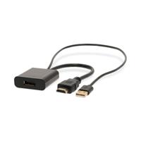 HDMI-Adapter | HDMI Connector | DisplayPort Male / USB-A Male | Verguld | Recht | PVC | Zwart | 1 - thumbnail