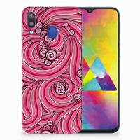 Samsung Galaxy M20 (Power) Hoesje maken Swirl Pink