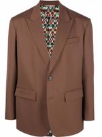 Valentino Garavani blazer à simple boutonnage - Marron