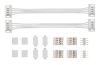 Paulmann 70918 Connectorset 60 W (max) Kabellengte: 10.00 cm 12 V Kunststof (l x b x h) 100 x 16 x 7 mm 2 stuk(s)