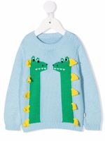 Stella McCartney Kids pull en maille intarsia - Bleu - thumbnail