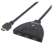 Manhattan 207874 HDMI-switch 3 poorten Ultra HD-geschikt 4096 x 2160 Pixel