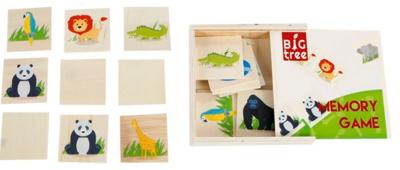 Big tree memoryspel junior 12,5 cm hout 17-delig Big tree memoryspel junior 12,5 cm hout 17-delig