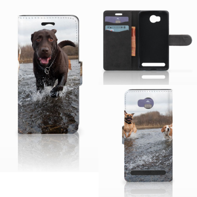 Huawei Y3 2 | Y3 II Telefoonhoesje met Pasjes Honden Labrador Huawei Y3 2 | Y3 II Telefoonhoesje met Pasjes Honden Labrador
