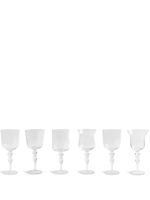 Bitossi Home lot de 6 verres Assorted Goblets - Blanc