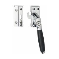 Intersteel Raamsluiting met slot SKG1 rechts Ton 400 chroom met ebbenhout