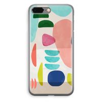 Bold Rounded Shapes: iPhone 8 Plus Transparant Hoesje - thumbnail