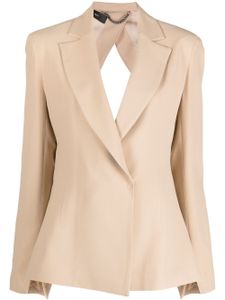 Federica Tosi cut-out-tailored blazer - Tons neutres